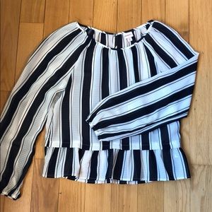 Striped Blouse, Medium